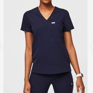 Figs Catarina Scrub Top - Navy - XS